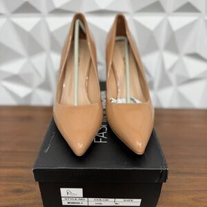 Fashion Nova Nude Pointed Toe Heels